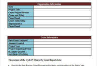 6 Grant Report Templates Free Word Pdf Format Download Intended For Quarterly Report Template Small Business