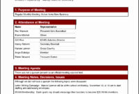 6 Ms Word Meeting Agenda Template Sampletemplatess With Free Meeting Agenda Templates For Word