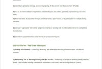 6 Real Estate Agent Job Descriptions Free Sample Inside Free Real Estate Agent Business Plan Template