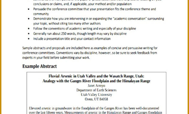 6 Submitting A Proposal Template Fabtemplatez For Quality Conference Proposal Template
