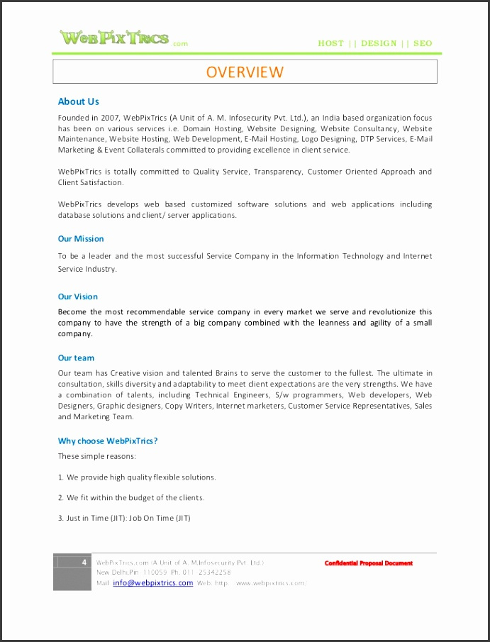 6 Website Design Proposal Template Sampletemplatess In Website Development Proposal Template