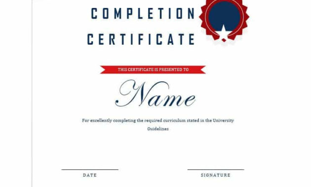 6 Work Completion Certificate Formats In Word With Dance Certificate Templates For Word 8 Designs