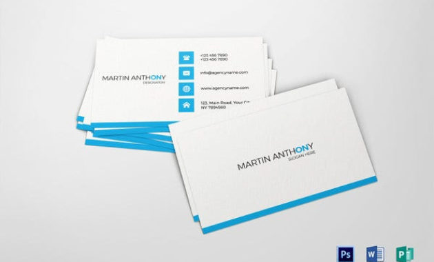 60 Best Premium Business Card Template Pages Publisher For Business Card Size Photoshop Template