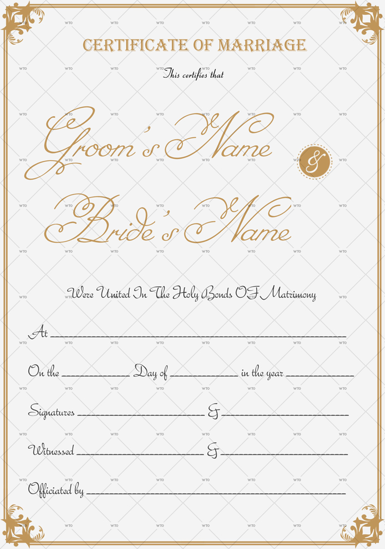 60 Marriage Certificate Templates Word Pdf Editable Intended For Quality Marriage Certificate Editable Template