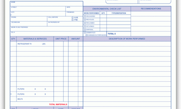 65323 Hvac Invoices Service Orders Throughout Free Hvac Business Plan Template