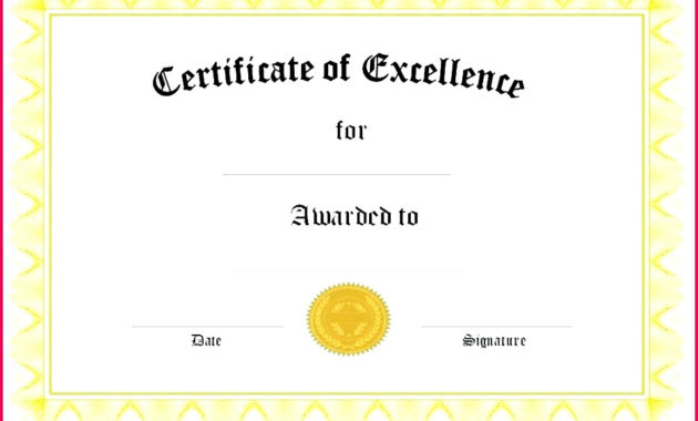 7 Army Certificate Of Achievement Template Word 00882 Inside Free Army Certificate Of Achievement Template