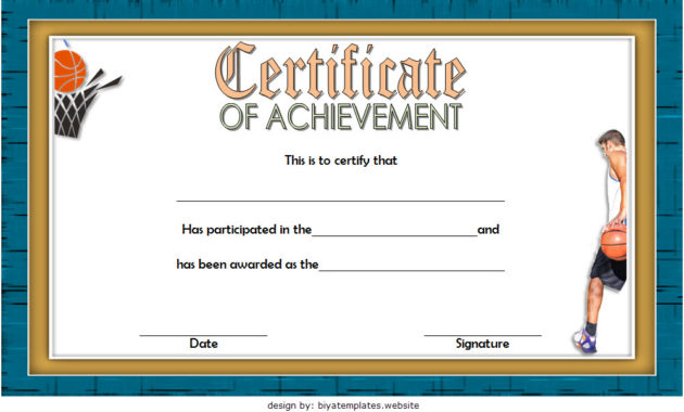 7 Basketball Achievement Certificate Editable Templates Intended For Free Netball Participation Certificate Templates