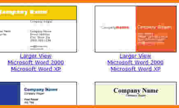 7 Blank Business Card Template Microsoft Word Card In Blank Business Card Template For Word