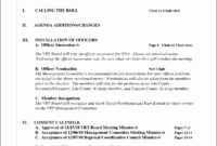 7 Board Meeting Agenda Template Sampletemplatess For Sample Agenda Template For Board Meeting