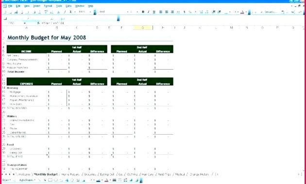 7 Download Sample Personal Budgets In Excel 96777 Within Business Plan Financial Template Excel Download