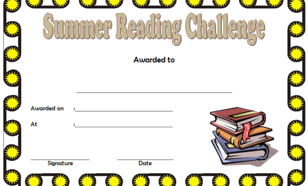 7 Fantastic Summer Reading Certificate Templates Free Pertaining To Reading Certificate Template Free