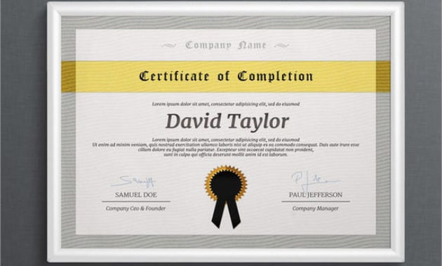 7 Free Certificate Of Completion Templated Excel Pdf Formats With Regard To Quality Certificate Of License Template