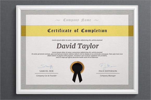 7 Free Certificate Of Completion Templated Excel Pdf Formats With Regard To Quality Certificate Of License Template