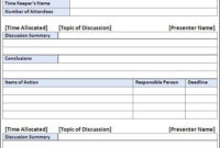7 Free Meeting Minutes Templates Excel Pdf Formats Within Awesome Meeting Note Template