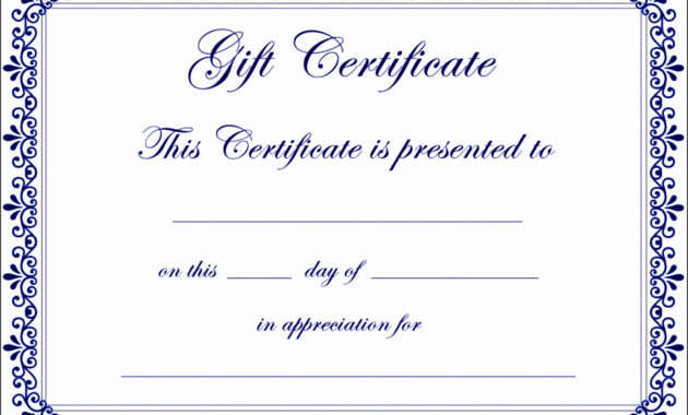 7 Gift Voucher Template Free Sampletemplatess With Free Printable Best Wife Certificate 7 Designs