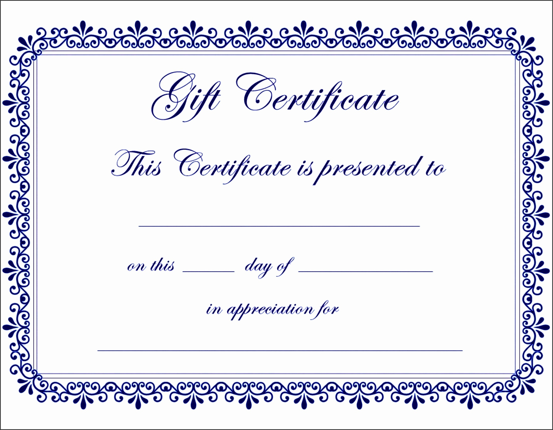 7 Gift Voucher Template Free Sampletemplatess With Free Printable Best Wife Certificate 7 Designs