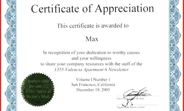 7 Marine Corps Certificate Of Appreciation Template 13998 Throughout Army Certificate Of Achievement Template
