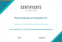 7 Sample Format Of Certificate Of Appreciation Template In Employee Appreciation Certificate Template