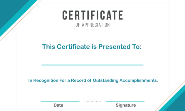 7 Sample Format Of Certificate Of Appreciation Template In Employee Appreciation Certificate Template