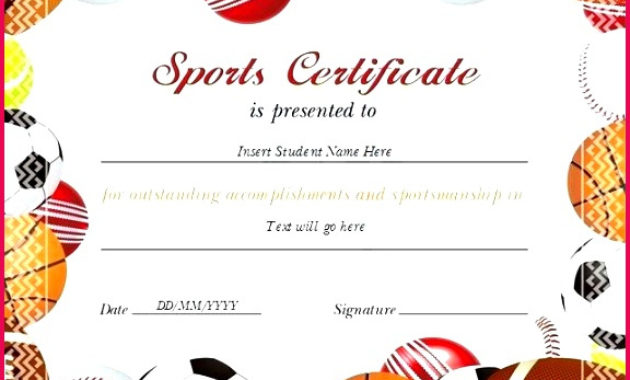 7 Sports Participation Certificate Template 96056 Throughout Soccer Achievement Certificate Template