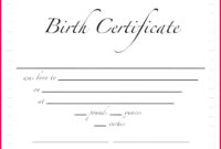 7 Uk Birth Certificate French Translation Template 03328 In Novelty Birth Certificate Template