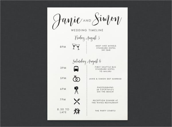 7 Wedding Reception Program Templates Psd Vector Eps With Regard To Awesome Wedding Reception Agenda Template