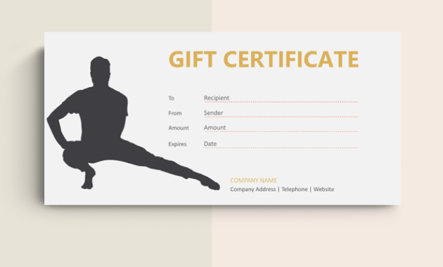 72 Free Gift Certificate Templates Word Doc Pdf With Regard To Awesome Yoga Gift Certificate Template Free