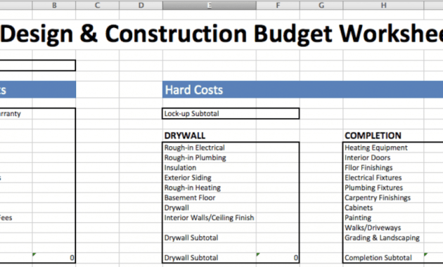 8 Best Free Construction Estimate Templates Pertaining To Business Costing Template