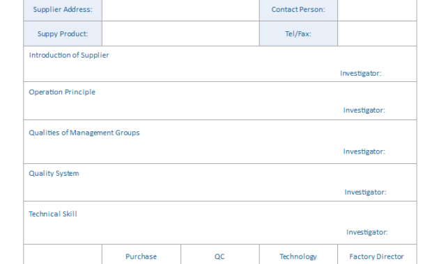8 Downloadable Evaluation Form Examples Intended For Cost Evaluation Template