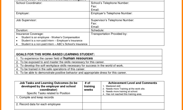 8 Employee Training Plan Template Introduction Letter For Training Agenda Template