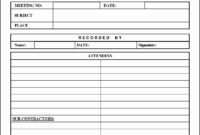 8 Free Meeting Minutes Template Sampletemplatess For Meeting Minutes Template Doc