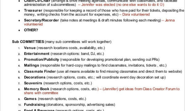 8 Reunion Agenda Templates Free Sample Example Format Intended For Family Reunion Agenda Template