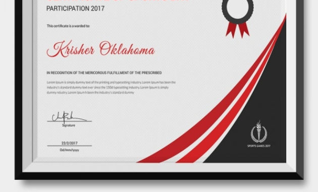 8 Sports Certificate Templates Free Sample Example In Player Of The Day Certificate Template