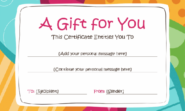 83 Creative Custom Certificate Word Psd Ai Design Pertaining To Amazing Birthday Gift Certificate