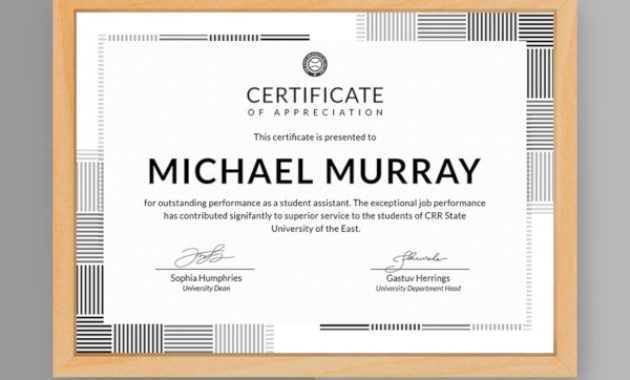 83 Psd Certificate Templates Free Premium Templates In Amazing Template For Certificate Of Appreciation In Microsoft Word