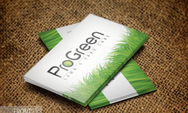 89 Business Card Templates Pages Indesign Psd Throughout Landscaping Business Card Template