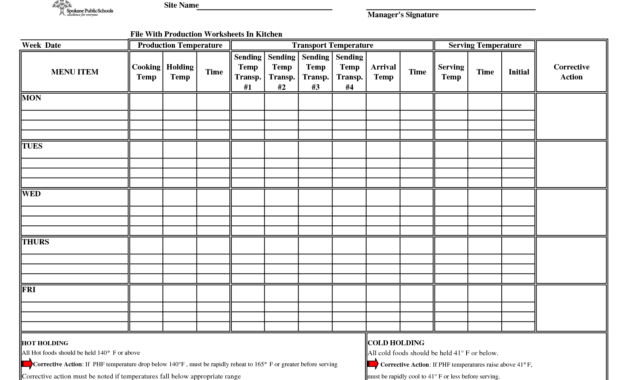 9 Best Images Of Temperature And Thermometer Worksheets In Temperature Log Sheets Template