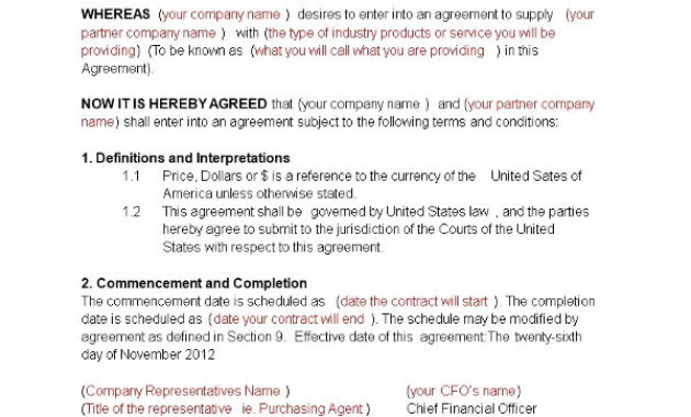9 Business Management Contract Examples In Google Docs Throughout Business Management Contract Template