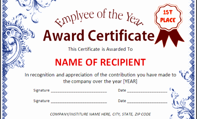 9 Certificate Of Appreciation Online Sampletemplatess Regarding Certificate Of Recognition Template Word