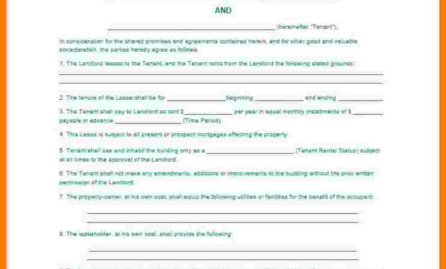9 Commercial Lease Agreement Template Word Ledger Review In Business Lease Proposal Template