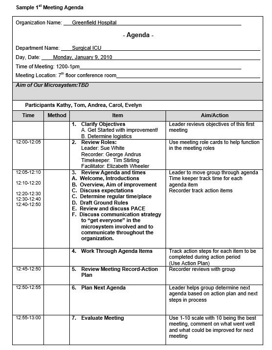 9 Free Sample Basic Meeting Agenda Templates Printable With Awesome Agenda And Meeting Minutes Template