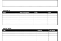 9 Free Sample Formal Meeting Agenda Templates Printable For Best Free Meeting Agenda Template Microsoft Word
