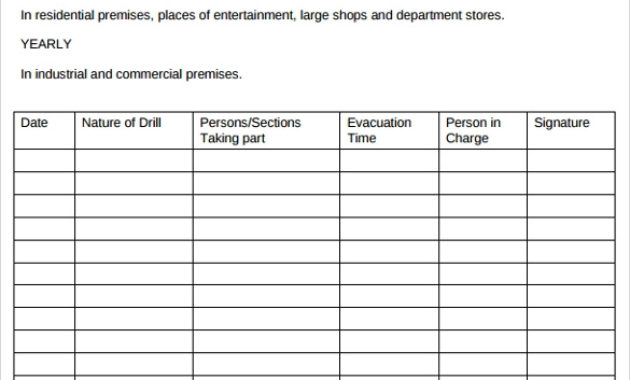 9 Free Training Log Templates Pdf Word Sample Templates Throughout Police Daily Activity Log Template