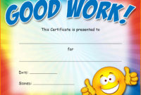 9 Good Work Certificates Trinitytraining Inside Good Throughout Amazing Most Likely To Certificate Template 9 Ideas