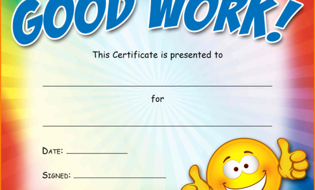 9 Good Work Certificates Trinitytraining Inside Good Throughout Amazing Most Likely To Certificate Template 9 Ideas