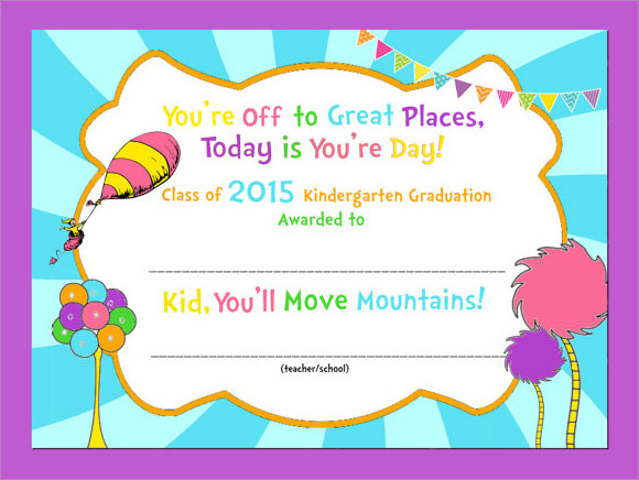 9 Graduation Certificate Templates Samples Examples With Regard To 10 Kindergarten Diploma Certificate Templates Free