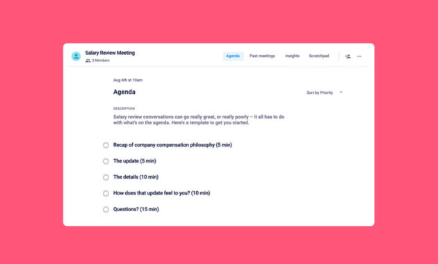 9 Oneonone Meeting Templates That Build Trust Soapbox Pertaining To One On One Meeting Agenda Template