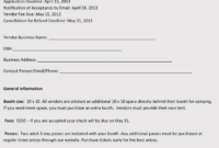 9 Printable Blank Vendor Registration Form Templates For In Awesome Vendor Meeting Agenda Template