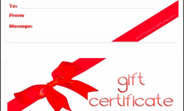 9 Printable Christmas Gift Certificates Templates Free Inside Awesome Holiday Gift Certificate Template Free 10 Designs