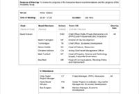 9 Project Meeting Agenda Template Word Pdf Free Throughout Best Business Strategy Meeting Agenda Template